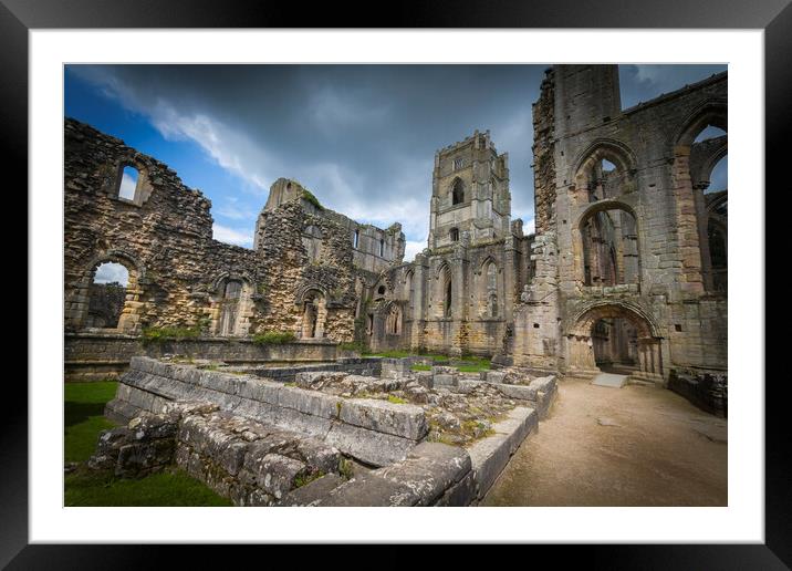 Fountains Abbey Framed Mounted Print by chris smith