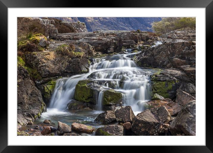 Coe River Waterfall Framed Mounted Print by chris smith