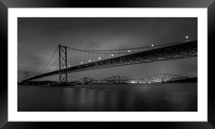 Forth Road Bridge Framed Mounted Print by chris smith