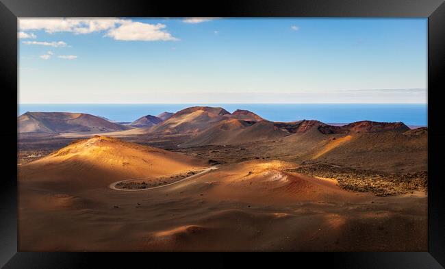 Timanfaya National Park, Lanzarote Framed Print by chris smith