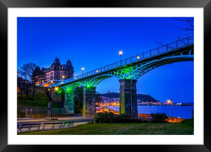 Cliff Bridge Scarborough Framed Mounted Print by chris smith