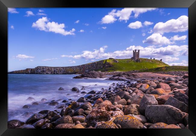 Dunstanburgh Castle  Framed Print by chris smith