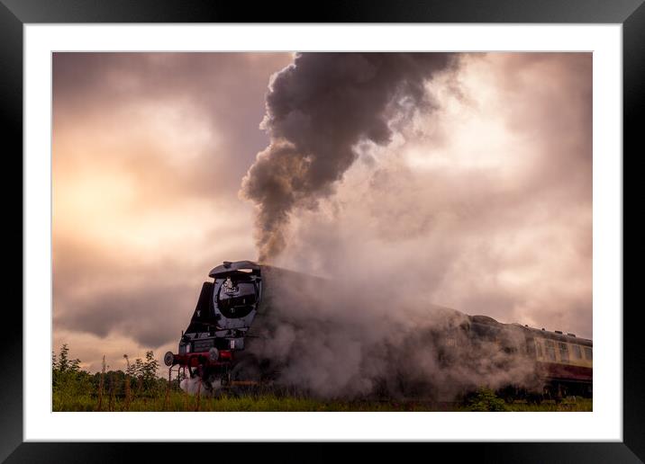 Steam train Framed Mounted Print by chris smith