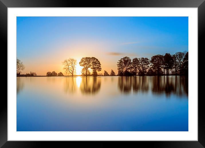 Sunrise Lake Framed Mounted Print by chris smith