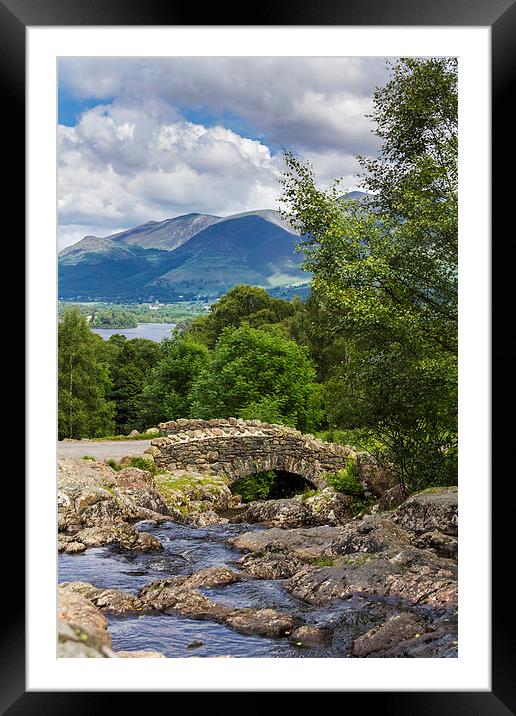 Ashness Bridge  Framed Mounted Print by chris smith
