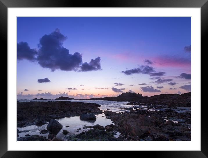 Guernsey sunset  Framed Mounted Print by chris smith
