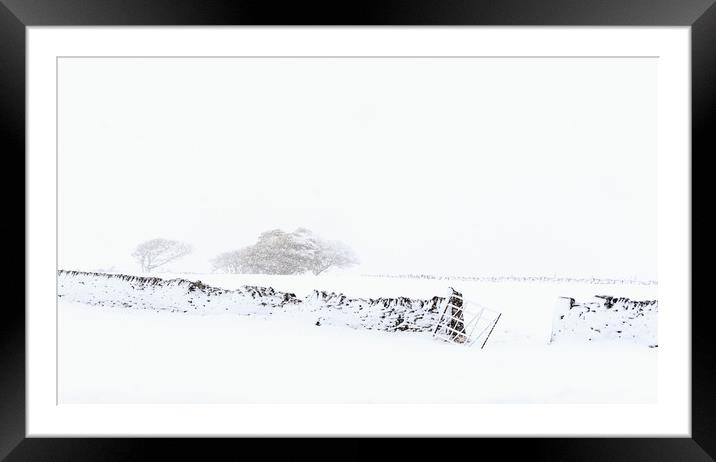 Winter in Yorkshire Framed Mounted Print by chris smith