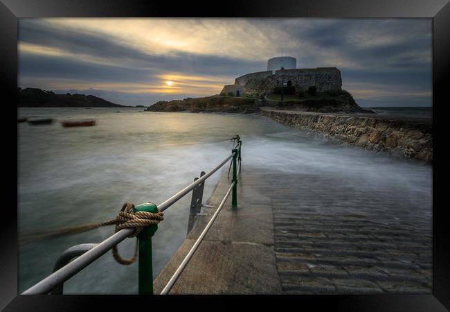 Fort grey Guernsey   Framed Print by chris smith