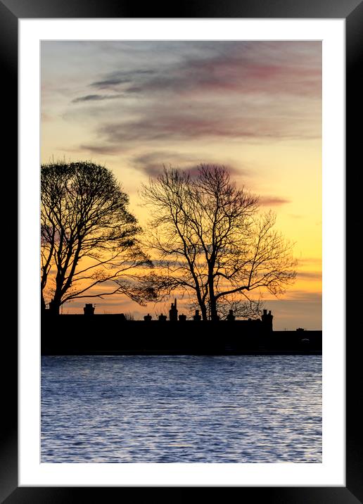 Dusk  Framed Mounted Print by chris smith