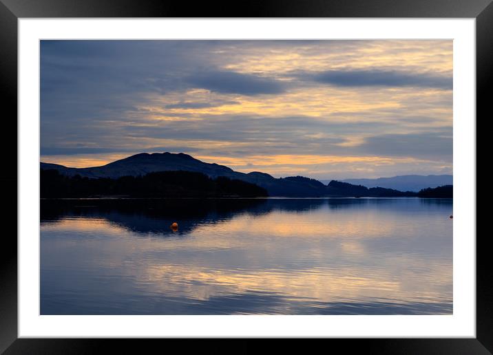  Tranquil sunrise  Framed Mounted Print by chris smith