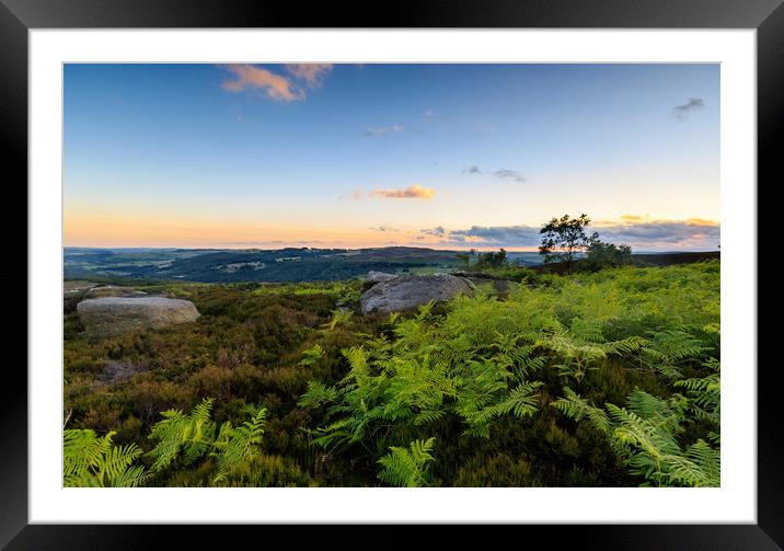Peak District  Framed Mounted Print by chris smith