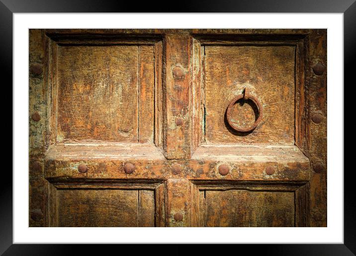 Old door   Framed Mounted Print by chris smith