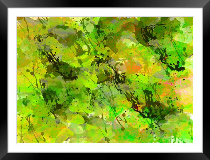 Watercoulor paint abstract  Framed Mounted Print by chris smith