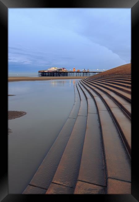 Blackpool at sunrise  Framed Print by chris smith