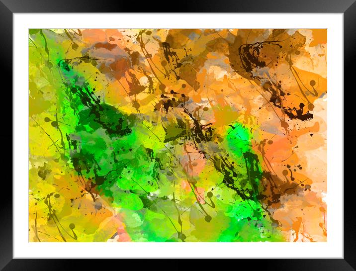 Watercoulor abstract  Framed Mounted Print by chris smith