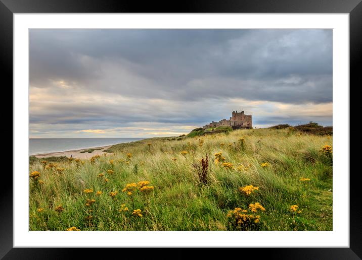 Bamburgh castle  Framed Mounted Print by chris smith