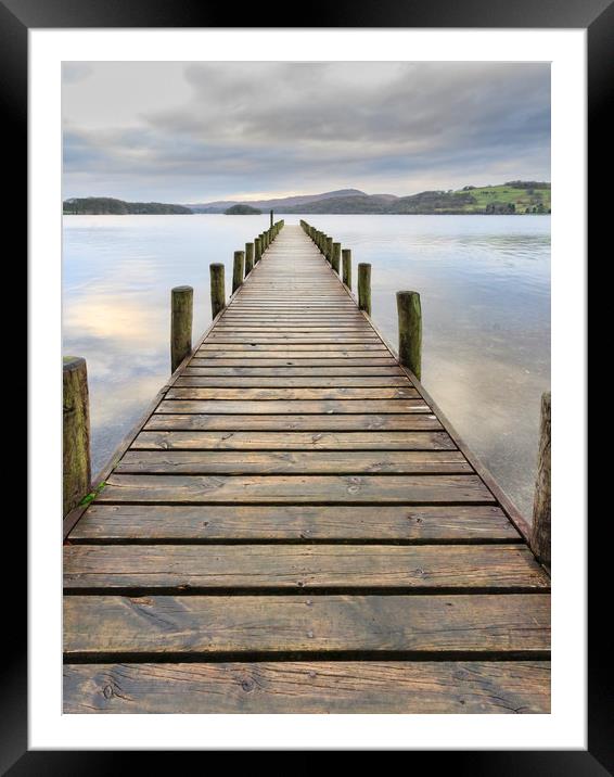 Coniston Water   Framed Mounted Print by chris smith