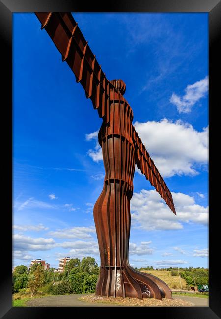 Angel of the north  Framed Print by chris smith