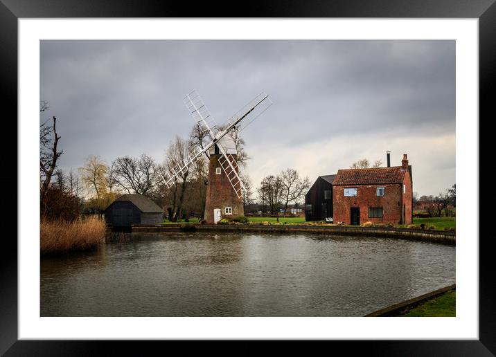 Hunsett Drainage Mill   Framed Mounted Print by chris smith
