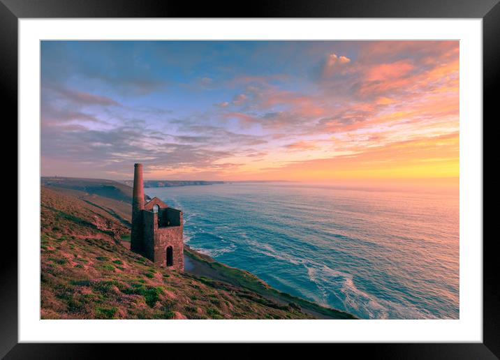  Wheal Coates tin mine   Framed Mounted Print by chris smith