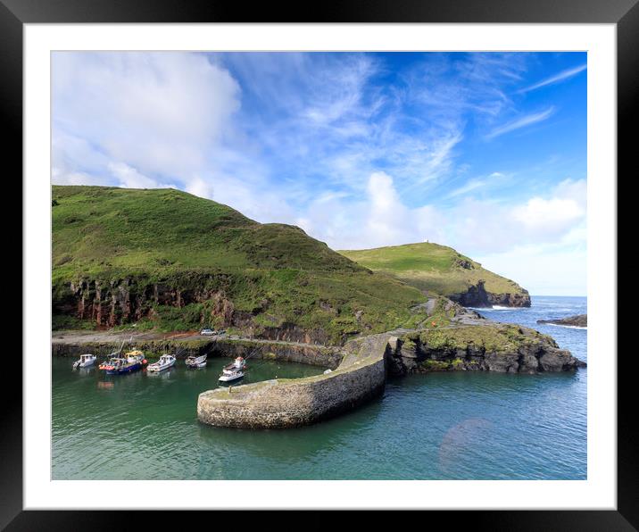 Boscastle North Cornwall  Framed Mounted Print by chris smith