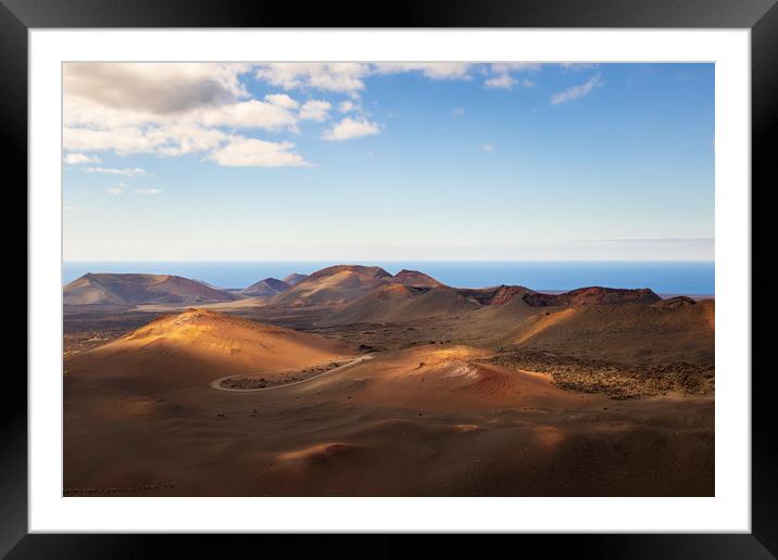 Timanfaya National Park, Lanzarote  Framed Mounted Print by chris smith