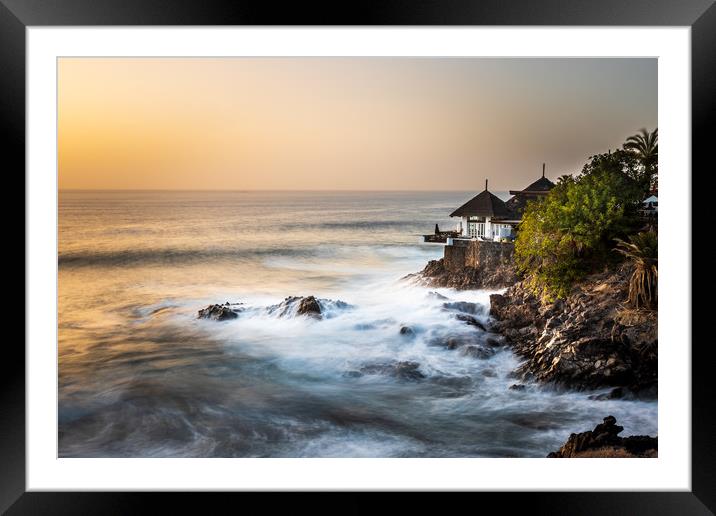 Tenerife sunset     Framed Mounted Print by chris smith
