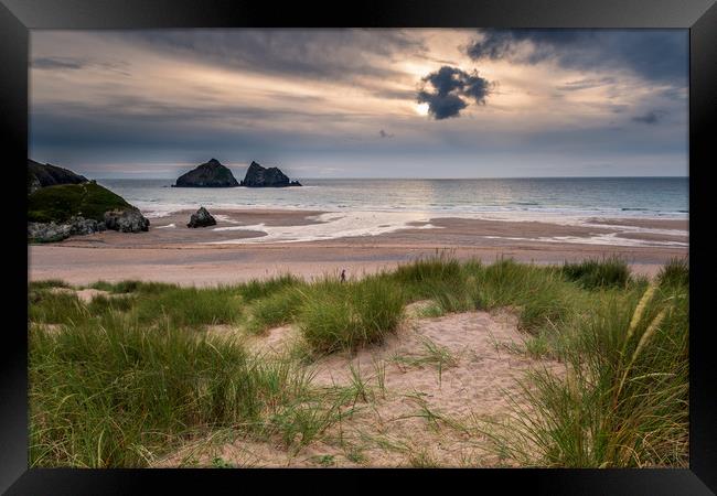 Holywell bay  Framed Print by chris smith