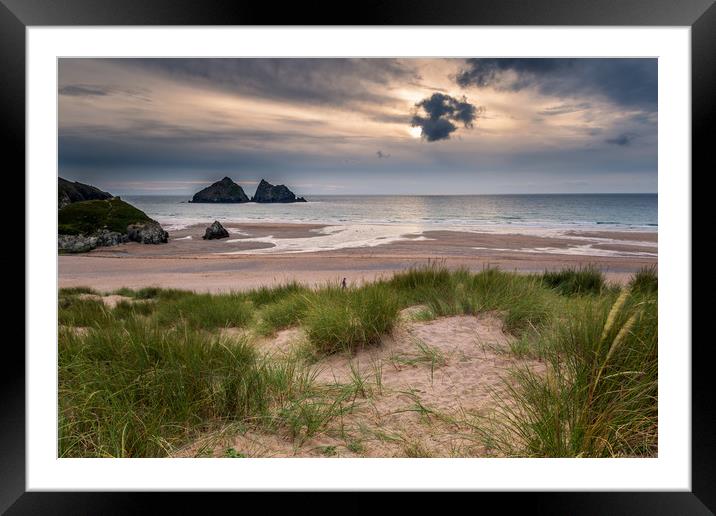 Holywell bay  Framed Mounted Print by chris smith