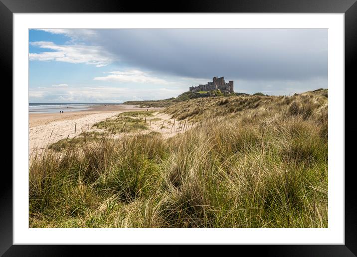 Bamburgh castle Framed Mounted Print by chris smith