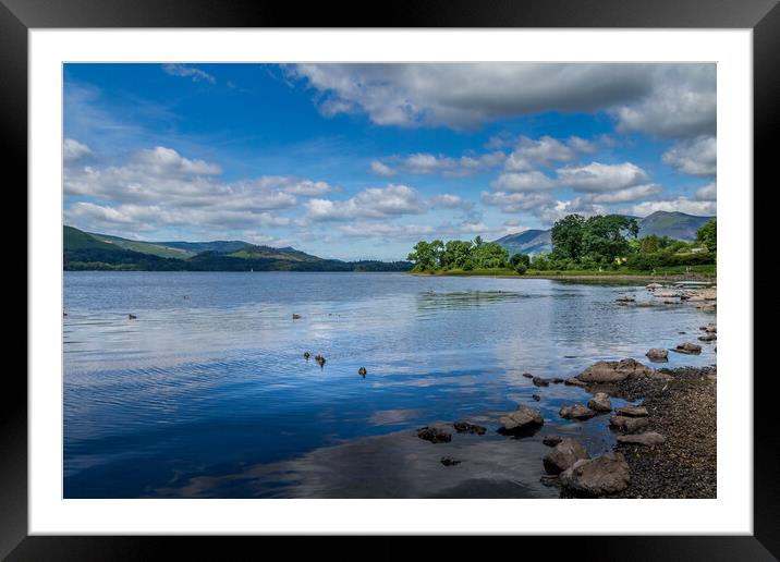 Derwent Water Lake District  Framed Mounted Print by chris smith