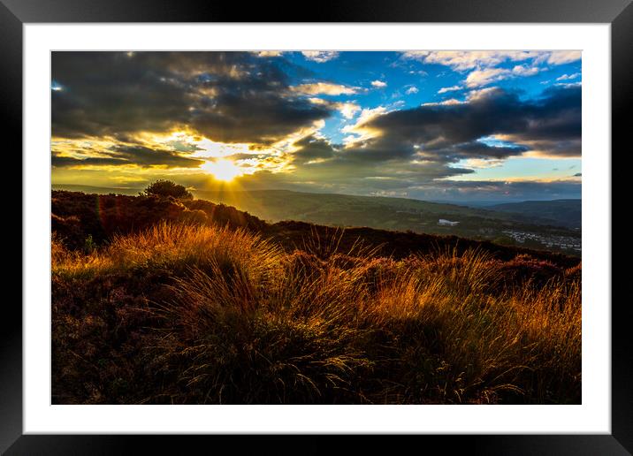 Yorkshire Sunset Framed Mounted Print by chris smith