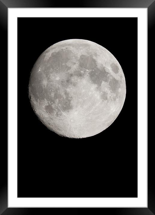 Full Moon Framed Mounted Print by chris smith