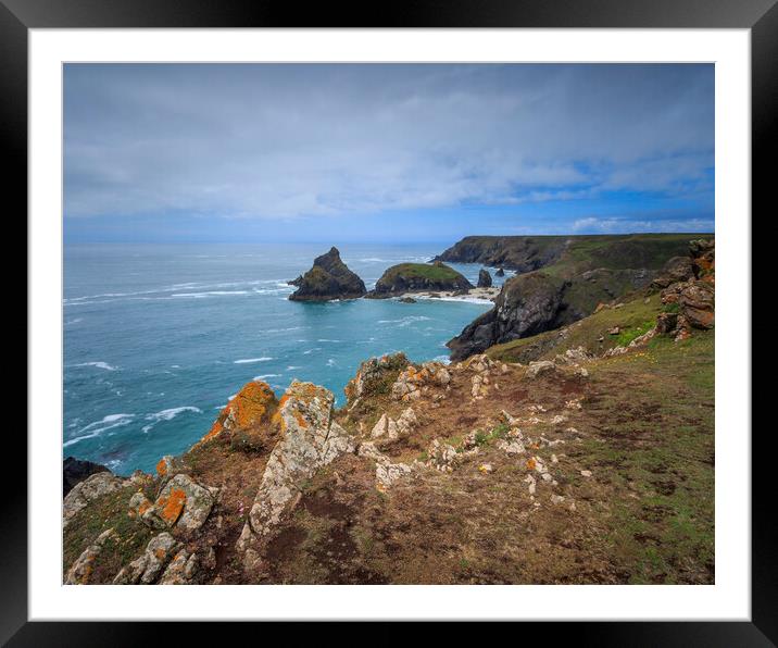 Kynance Cove Framed Mounted Print by chris smith