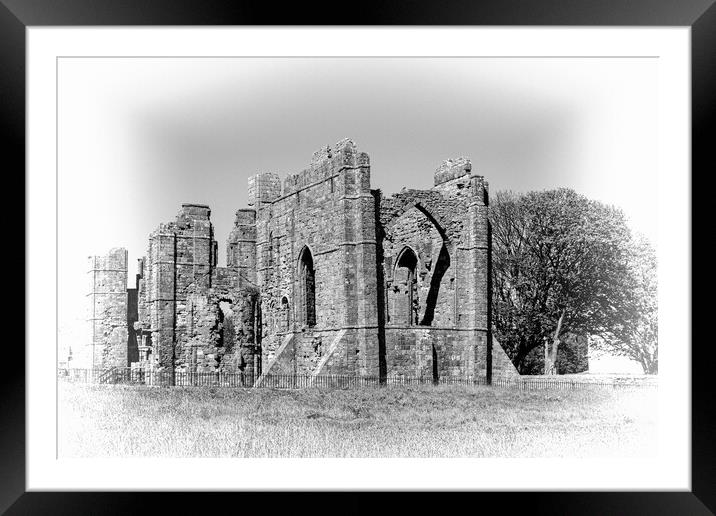 lindisfarne priory Framed Mounted Print by chris smith