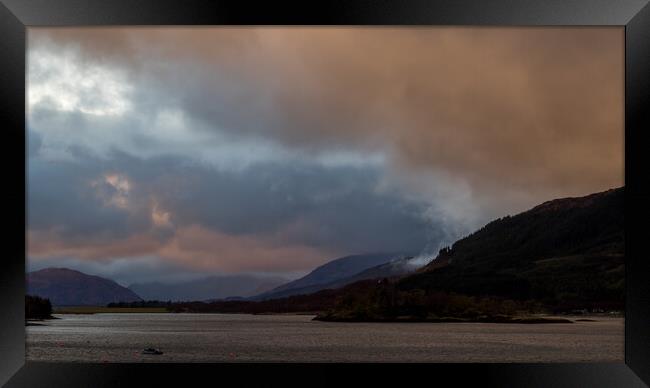 loch eil Fort William in the Scottish Highlands Framed Print by chris smith