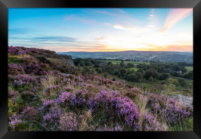 Yorkshire sunset Framed Print by chris smith