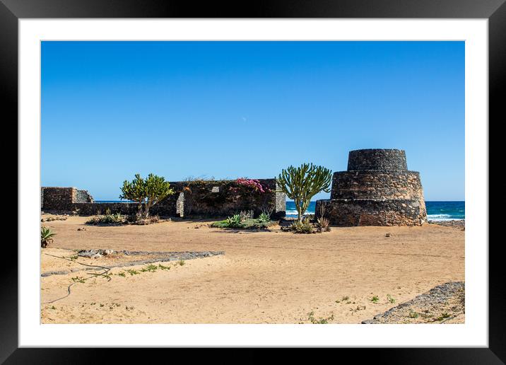 caleta de fuste, Fuerteventura, Spain  Framed Mounted Print by chris smith