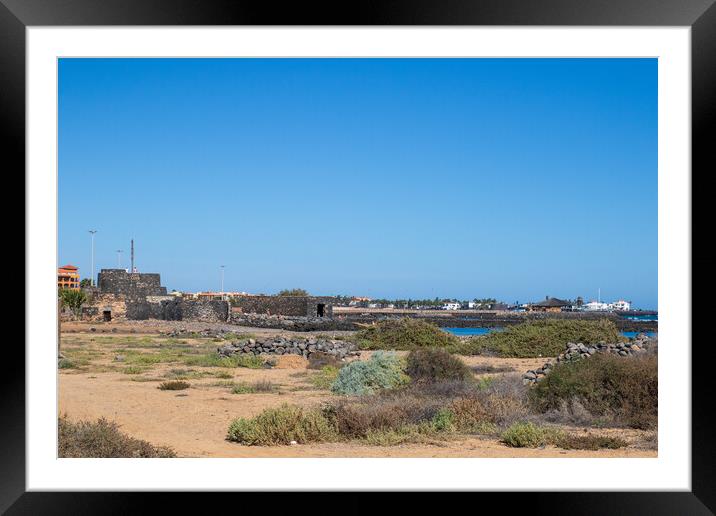 caleta de fuste, Fuerteventura, Spain  Framed Mounted Print by chris smith