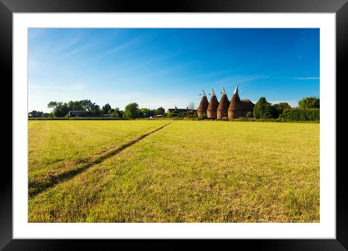 Ickham Oasts Framed Mounted Print by Stewart Mckeown