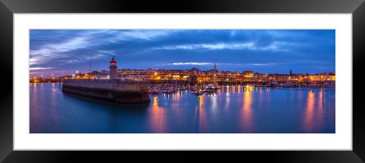 Ramsgate Seafront Panoramic Framed Mounted Print by Stewart Mckeown