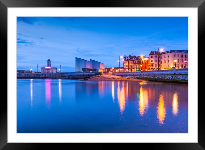 Margate Seafront at Dusk Framed Mounted Print by Stewart Mckeown
