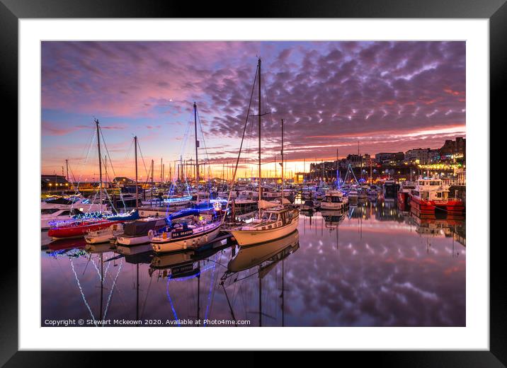 Ramsgate Marina Twilight Framed Mounted Print by Stewart Mckeown