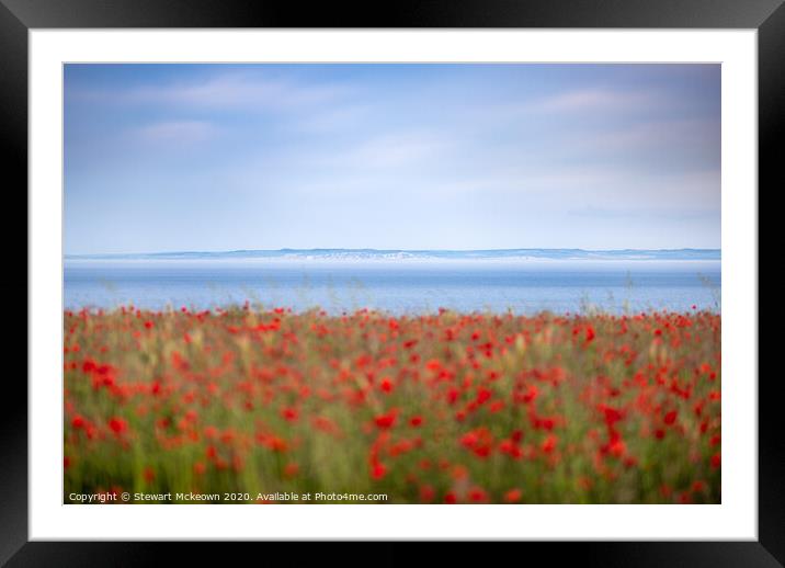 View across the Channel Framed Mounted Print by Stewart Mckeown