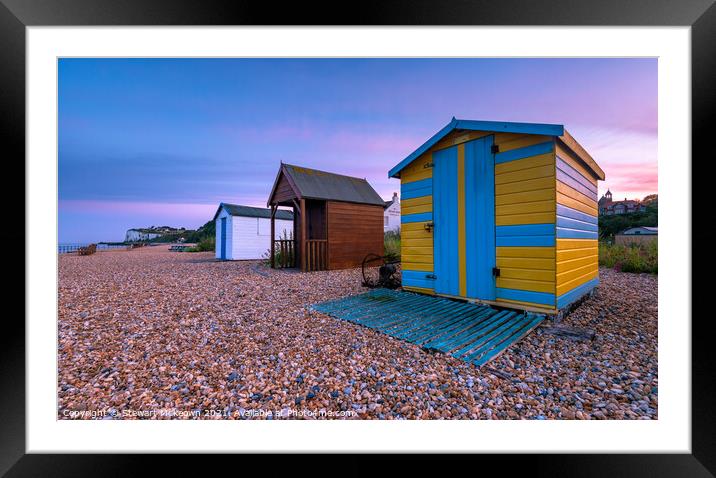 Kingsdown Huts Framed Mounted Print by Stewart Mckeown