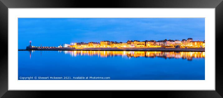 Margate Panoramic Framed Mounted Print by Stewart Mckeown