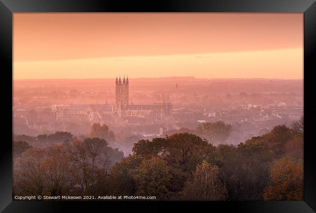 Canterbury Sunrise Framed Print by Stewart Mckeown