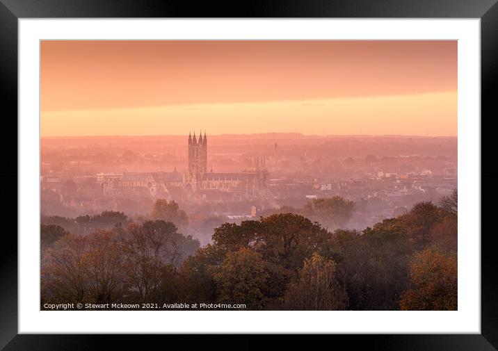 Canterbury Sunrise Framed Mounted Print by Stewart Mckeown