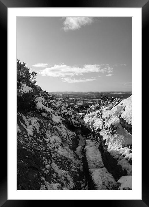  Looking towards Leek Framed Mounted Print by Mark Ollier