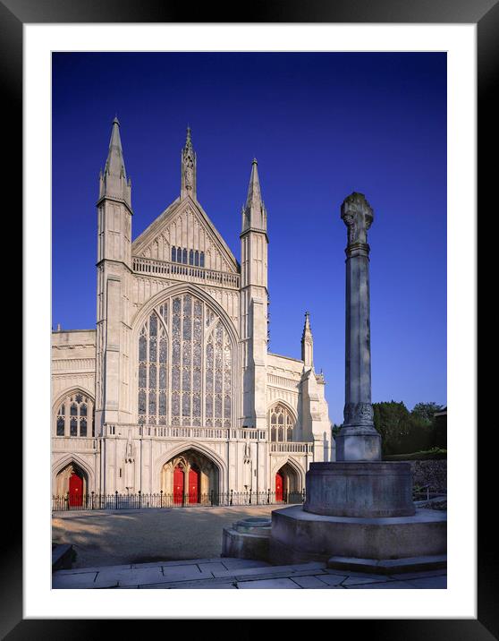 Winchester Cathedral , Hampshire England  Framed Mounted Print by Philip Enticknap